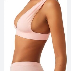 NWT ♡ Free People ♡ No Show Plunge Bralette Heart Haze Pink Rose SIZE XS/S